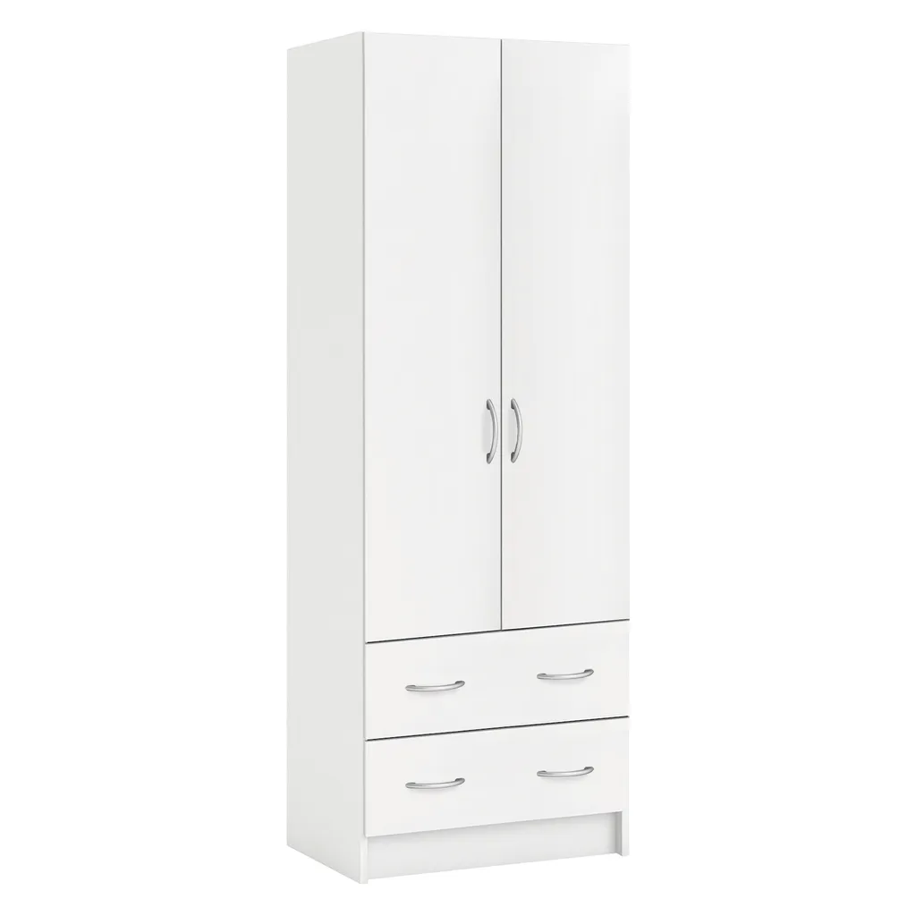 Armoire penderie BEST blanche pour organiser chambre et vêtements