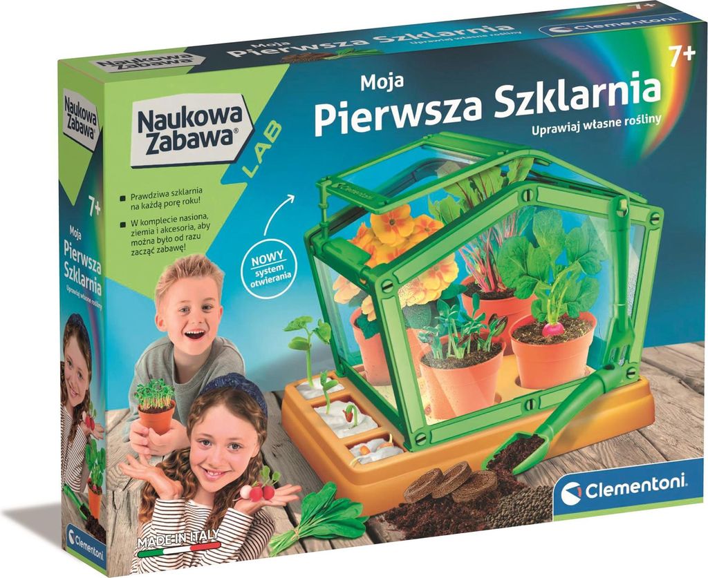 Galileo Wissenschaft Mein Erstes Gewächshaus Labor Botanik & Pflanzen Polnische Version Clementoni 50861