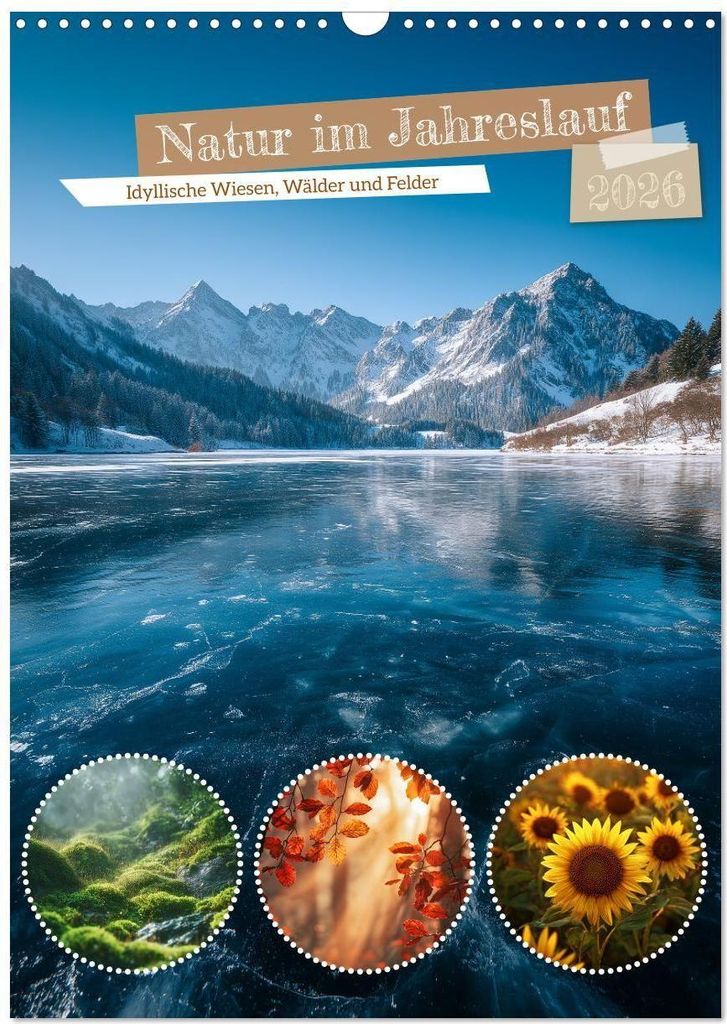 Natur im Jahreslauf (Wandkalender 2026 DIN A3 hoch), CALVENDO Monatskalender