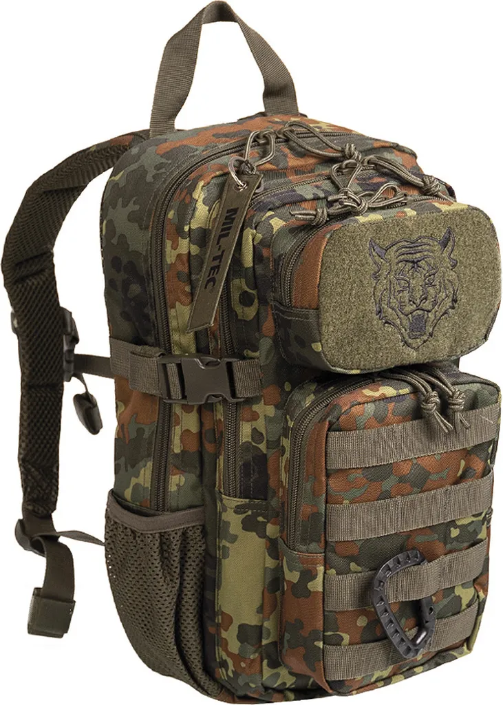 Sac à dos tactique enfant Flecktarn résistant pour éviter le mal de dos
