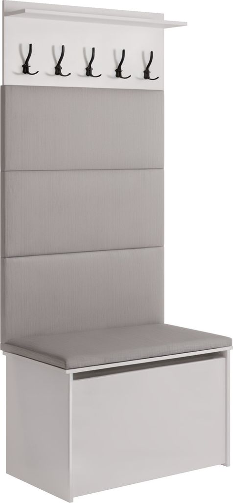 Schuhschrank mit Sitz und Kleiderbügel ANDY Produktbild 