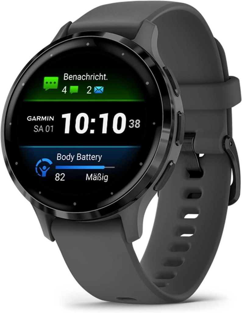 Garmin Venu 3S Fitness Smartwatch 41 mm 1.2 Inch AMOLED Display Telefonie Musik GarminPay 30 Sport Apps bis 10 Tage Akku