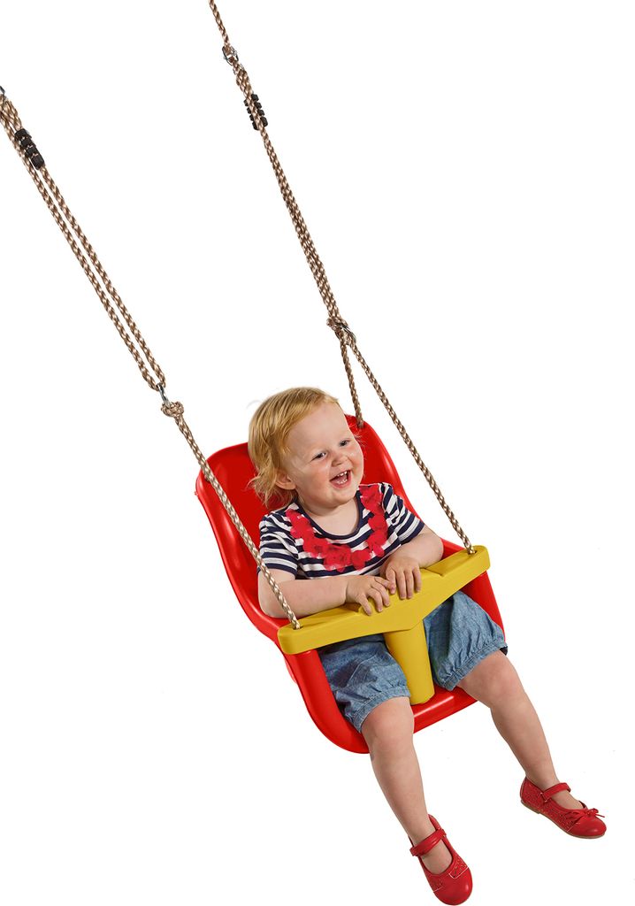 Babywiege Luxe PP rot gelb Produktbild 