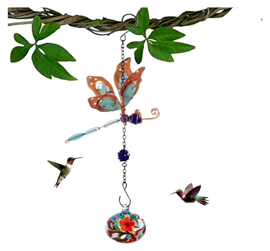 Nektarspender für Kolibris, Vogelfutterstelle für den Außenbereich, Deko-Element für Garten und Terrasse
