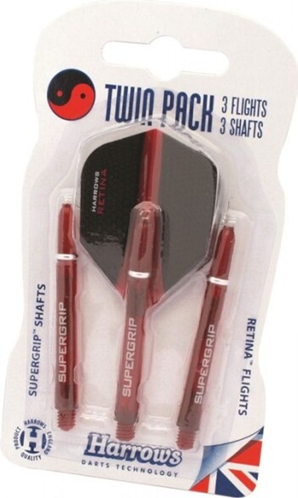 Harrows - Dart Flights Set 6er-Pack CS1300 (Einheitsgröße) (Rot)