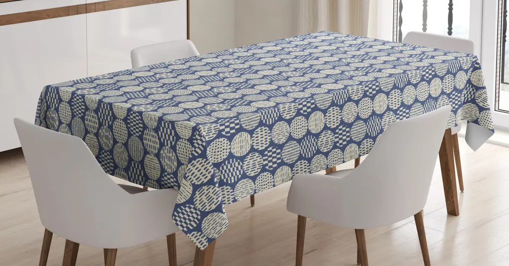 Tovaglia Abakuhaus Astratta 140x240 - Impermeabile e Antimacchia Viola