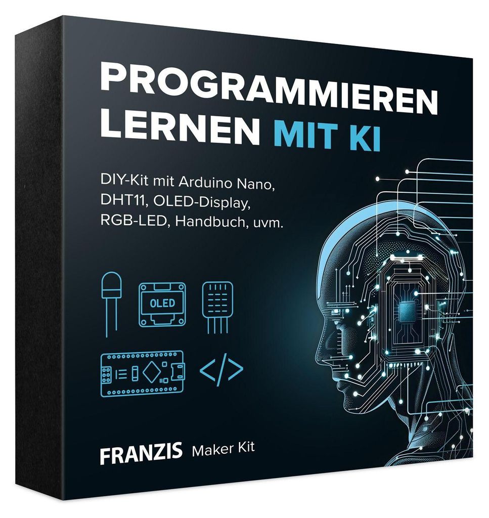 FRANZIS 67236 Maker Kit Programmieren lernen mit KI. Ab 14 Produktbild 