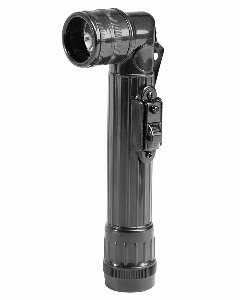 Torcia US LED Grande Nera - Classica Militare Americana a Gomito