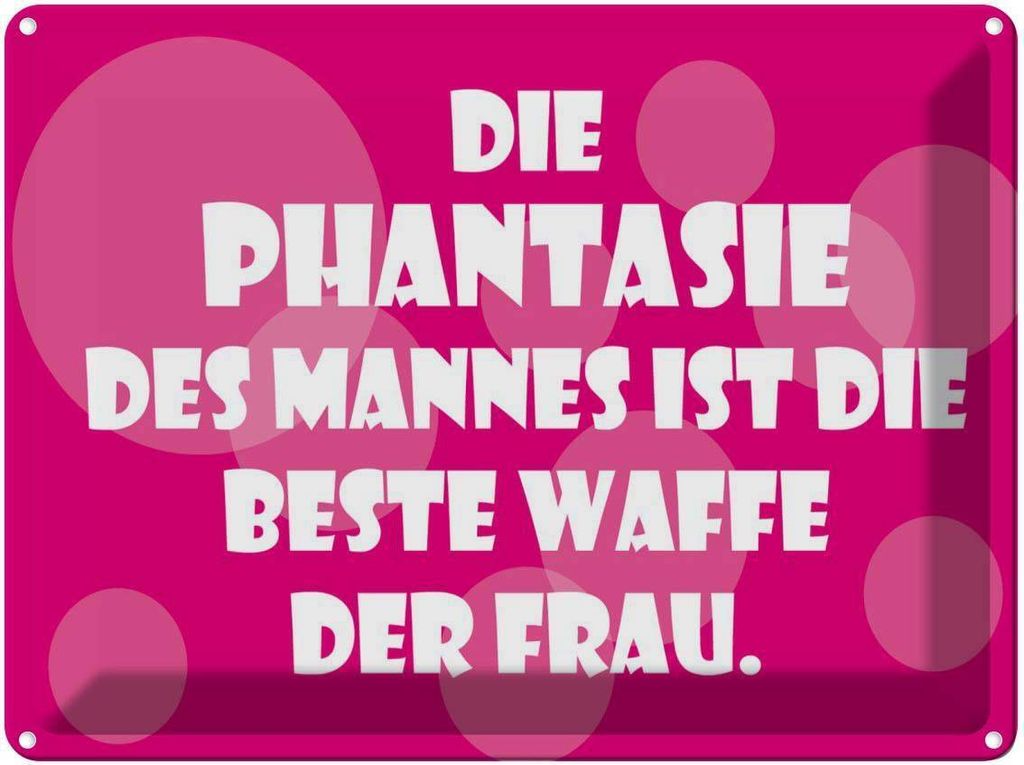 vianmo Blechschild 30x40 cm Beste Waffe der Frau Spruch Zitat