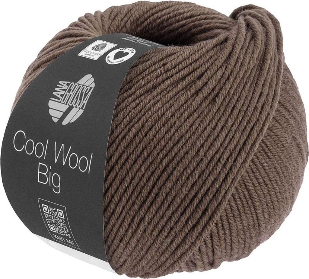 Lana Grossa - Cool Wool Big Melange 1635 kaffeebraun meliert