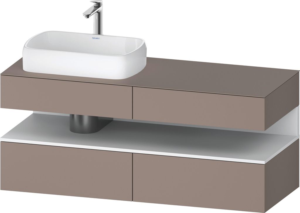 DURAVIT QA4765018430010 QTG KWTU WH Ek. 1400x550x600 bs. Produktbild 