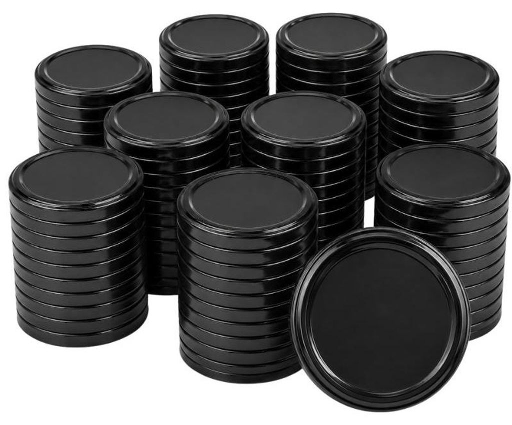 Schraubverschluss für Gläser Schwarze Verschlusskappe, Produktbild 