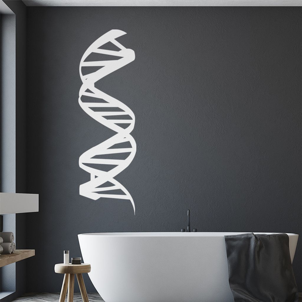 KIWISTAR Desoxyribonukleinsäure DNS Wandtattoo in 6 Größen - Wandaufkleber Wall Sticker - Dekoration, Küche, Wohnzimmer, Schlafzimmer, Badezimmer
