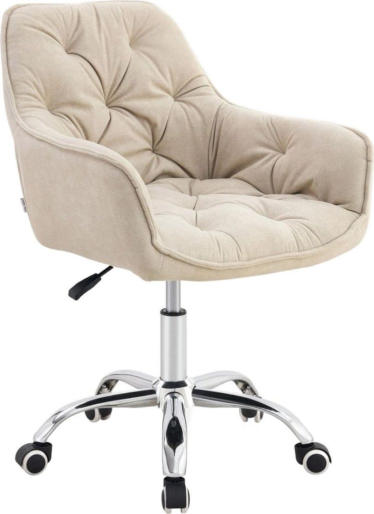 HOMLA FUSSY Sessel in Stoff drehbar beige 57x61x80-90 cm Produktbild 