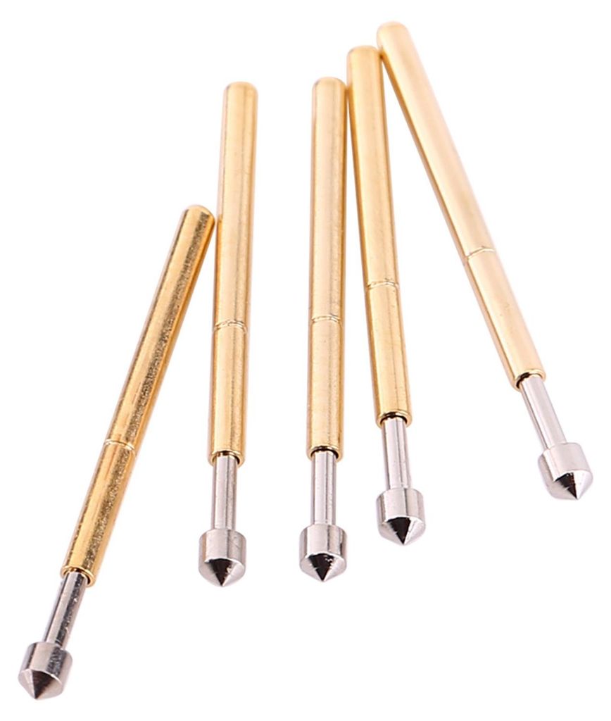 100 Stück P75-E2 Kegelkopf-Prüfspitze, Durchmesser 1,02 mm, Federprüfstift für Leiterplatten
