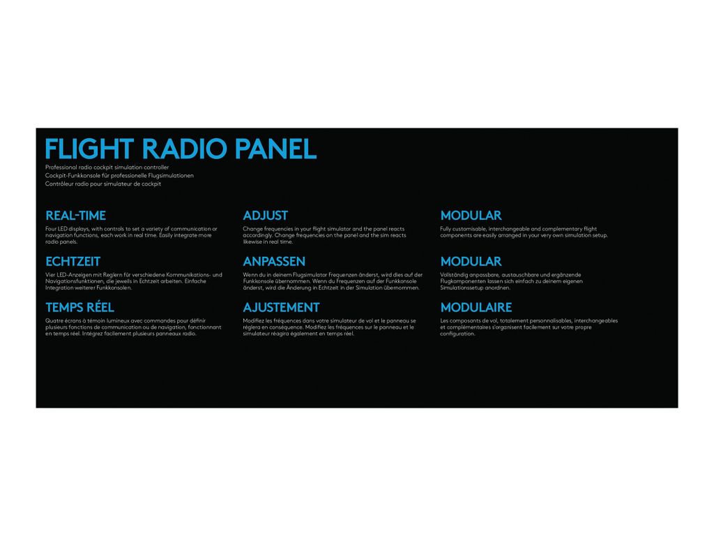 Logitech Flight Radio Panel - panel przyrządów symulatora