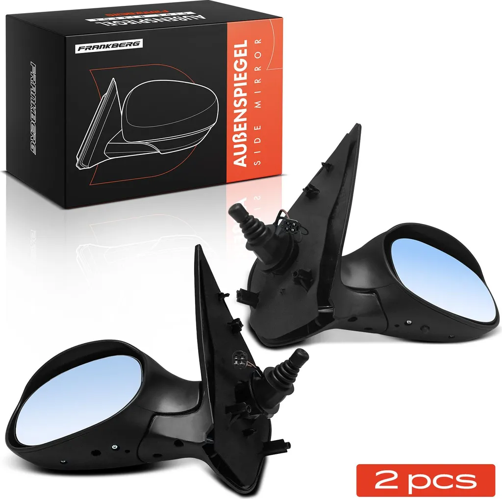 Paire de Rétroviseurs pour Peugeot 206 et 206 SW - Coques Noires 2A/C