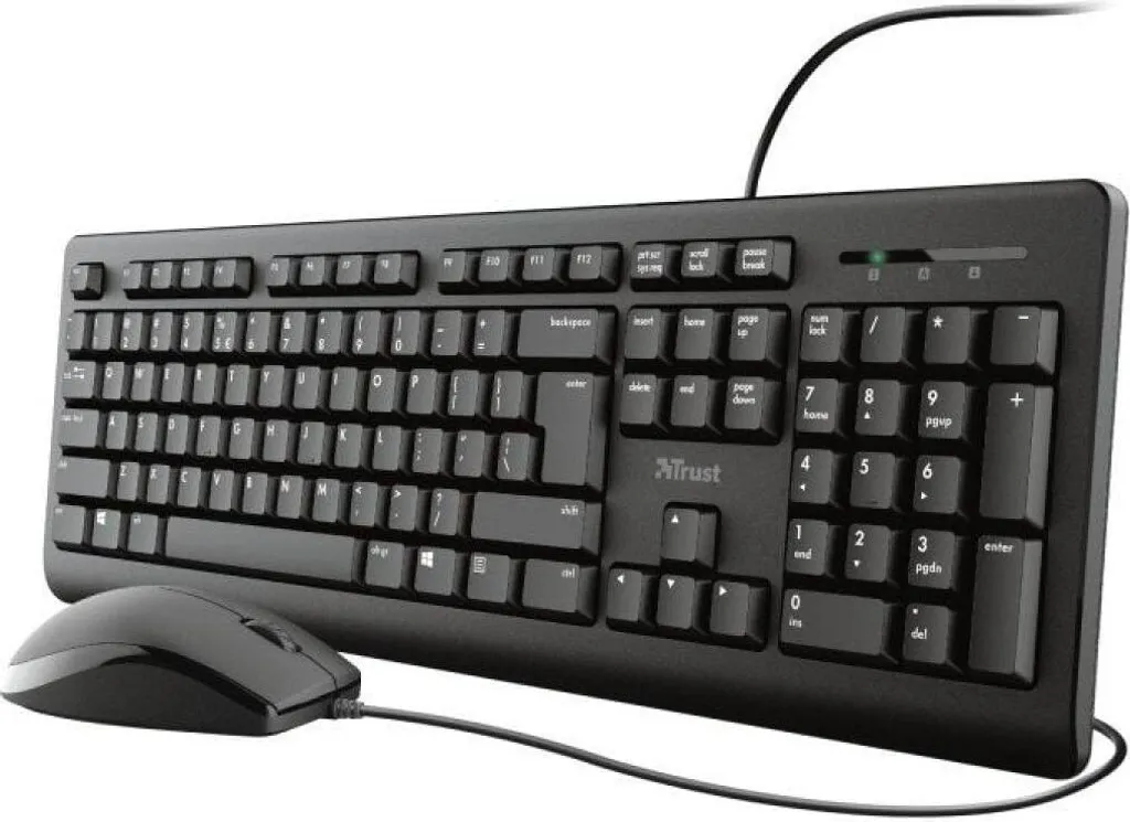 Clavier et souris Trust TKM-250 fini les pannes de piles au bureau