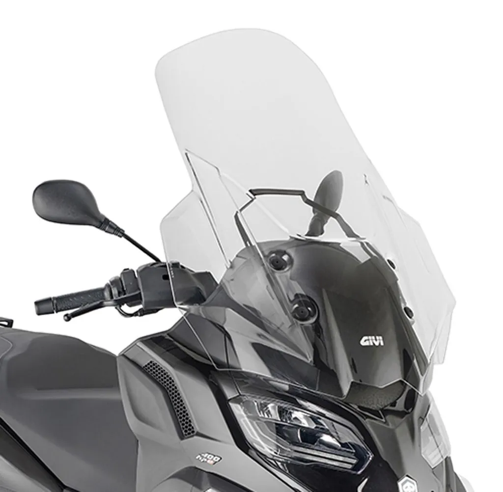 Protection pluie et vent GIVI 87x70 cm pour scooter PIAGGIO MP3 HPE