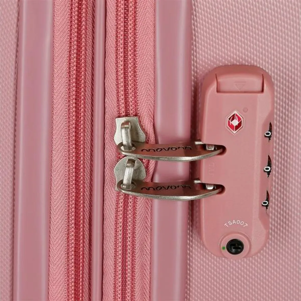 Valise rigide MOVOM Riga 108L rose à 4 roues multidirectionnelles - 9