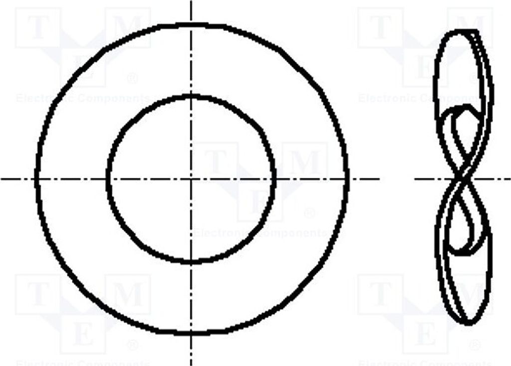 200x Unterlegscheibe h=0,5mm D=11mm 1280767 Unterlegscheiben M5 gewellt,