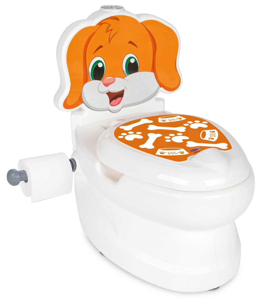 Meine kleine Toilette mit Spülsound und Hund