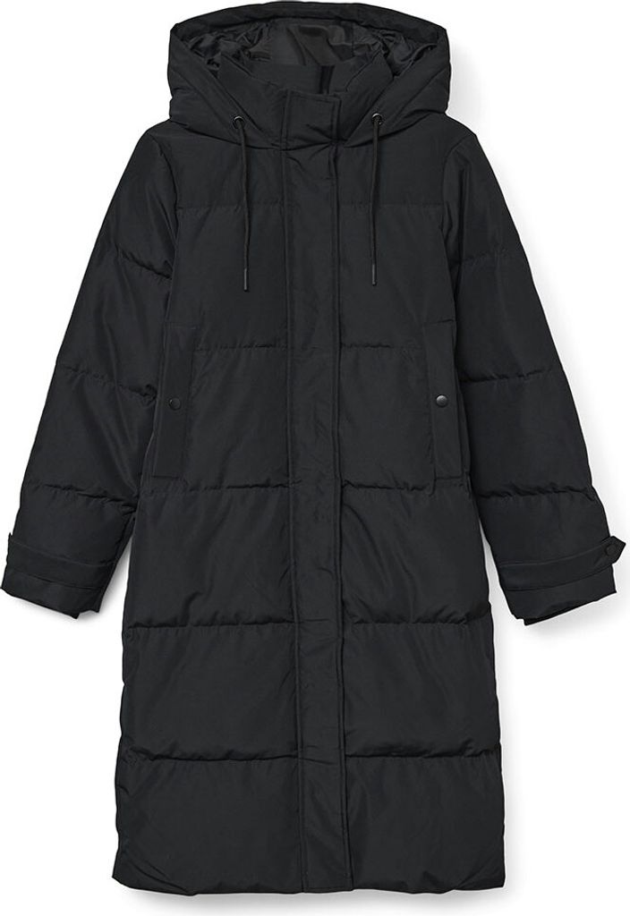 Vero Moda Leonieanne Long Down Mantel Schwarz M Damen Schwarz M