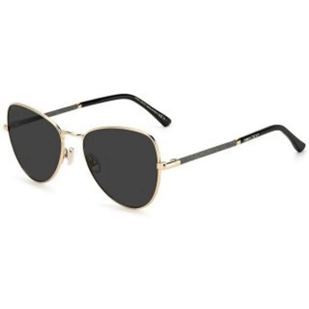 Lunettes de soleil Jimmy Choo Carol/S 2M2/IR Noir et Or Verres 56mm
