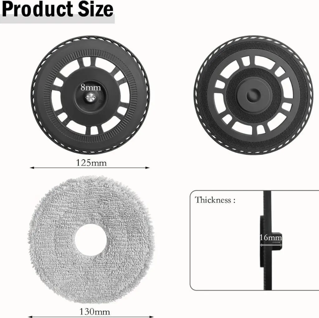 Kit Accessori INF Robot: 2 Supporti Piastra + 4 Mop Microfibra HD - 3