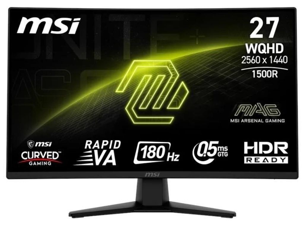 MSI MAG 274CQF Curved Gaming TFT 27" WQHD VA 180Hz 0.5ms Produktbild 