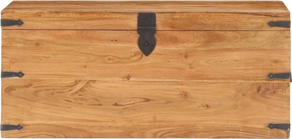 vidaXL Coffre 90x40x40 cm bois massif acacia Image du produit 