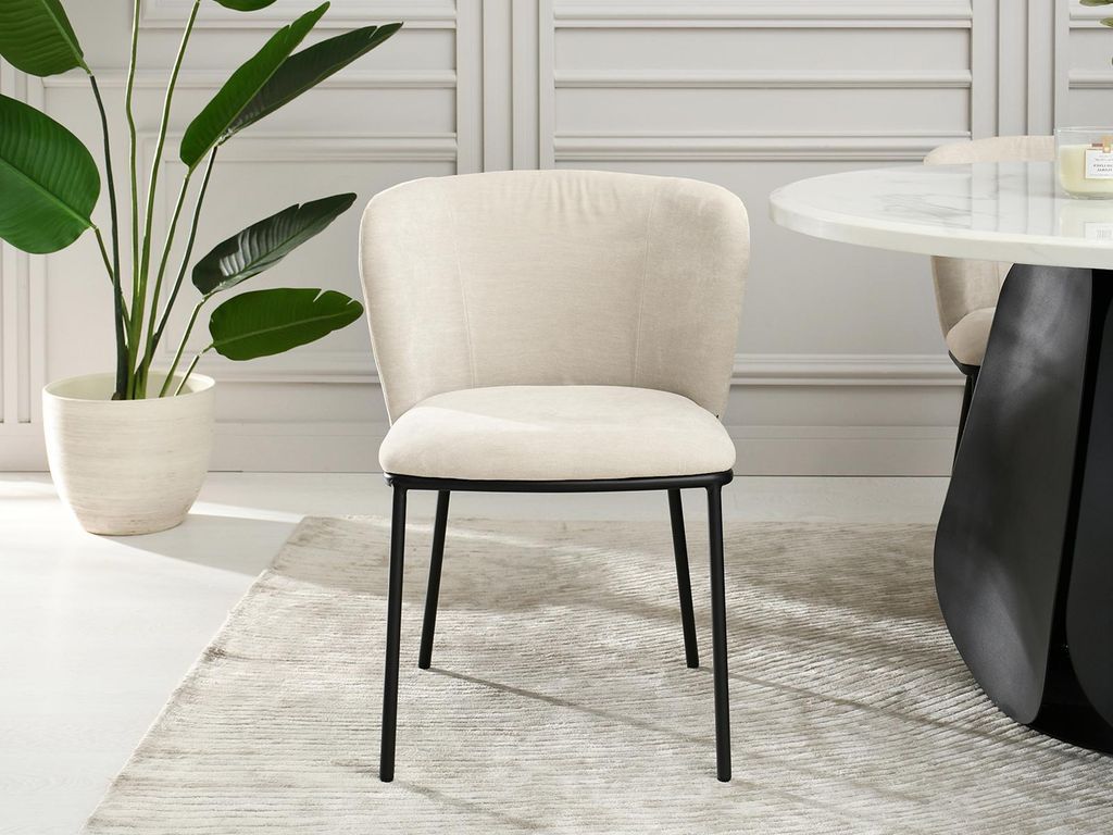 Esszimmerstuhl DALMACIJA - beige / schwarz