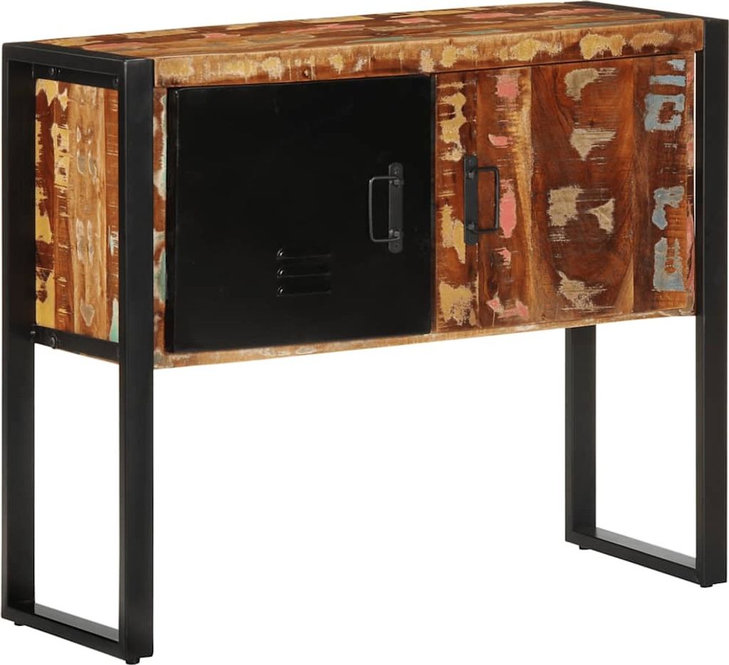 "WINTER SALE"Konsolentisch - modernes Design - Flurtisch/Beistelltisch - Mehrfarbig 90x35x75cm Altholz Massiv NEU351386 - Konsolentische