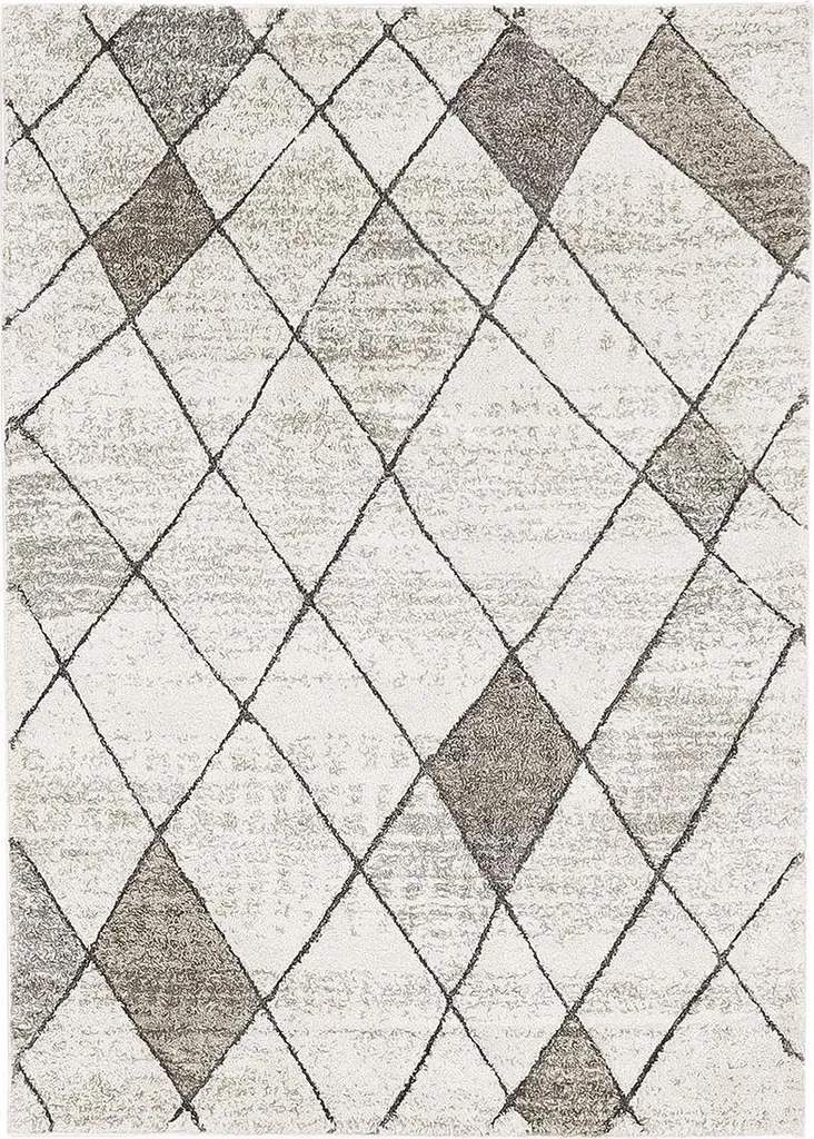 Petit Tapis de Passage Castro 67x120 cm avec Motifs en Relief Sculpté