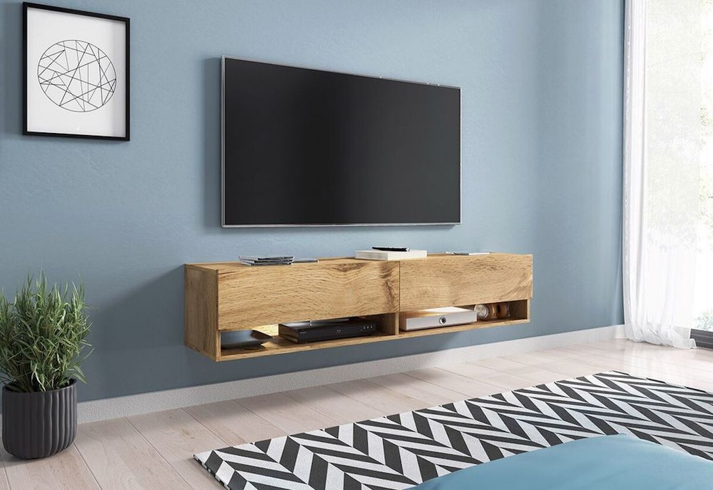 TV stolek CALIBURI 140 - dub wotan Obrázek produktu 