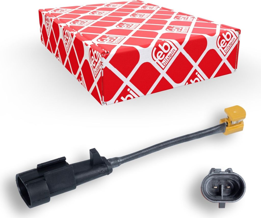 FEBI BILSTEIN 106207 Warnkontakt Bremsbelagverschleiß 125mm Vorne für IVECO Daily VI Kastenwagen DAILY IV Kasten/Kombi DAILY VI Pritsche/Fahrgestell