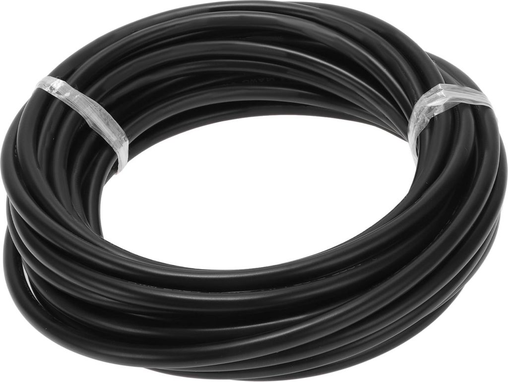 1 Stück Erdungsdraht Vollständig isoliert & Soft-Touch-Mantel Stromkabel 10m Schwarz TC 14AWG 4 Leiter