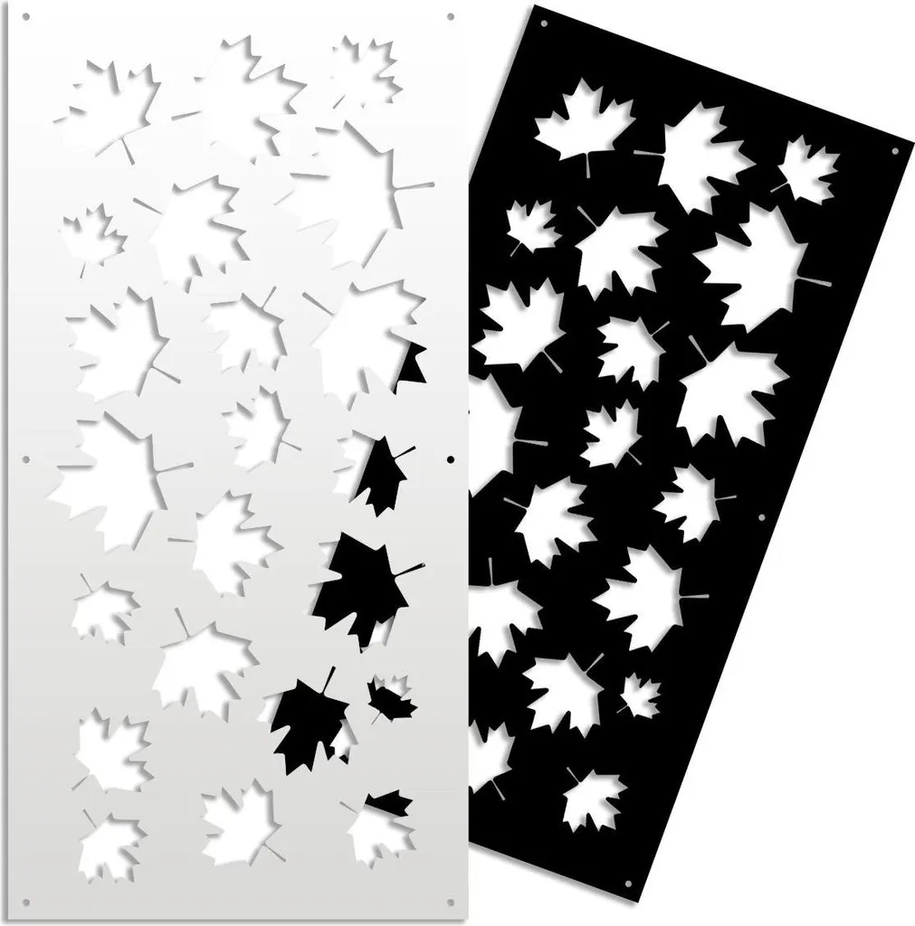 MAPLE Pannello Traforato in PVC Bianco 47x94 - Design Frangisole