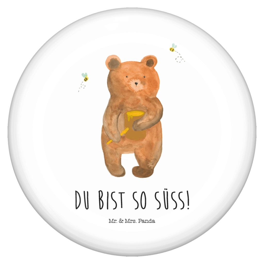 Mr. & Mrs. Panda Pin Bär Honig - Weiß - Geschenk, Plakette, Anstecker, Badge, Freund, Liebe, Ansteck Button, Partner, Teddy