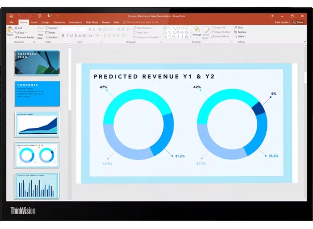 Lenovo ThinkVision M14d Écran Mobile 14" 2K IPS USB-C Ultra-Léger