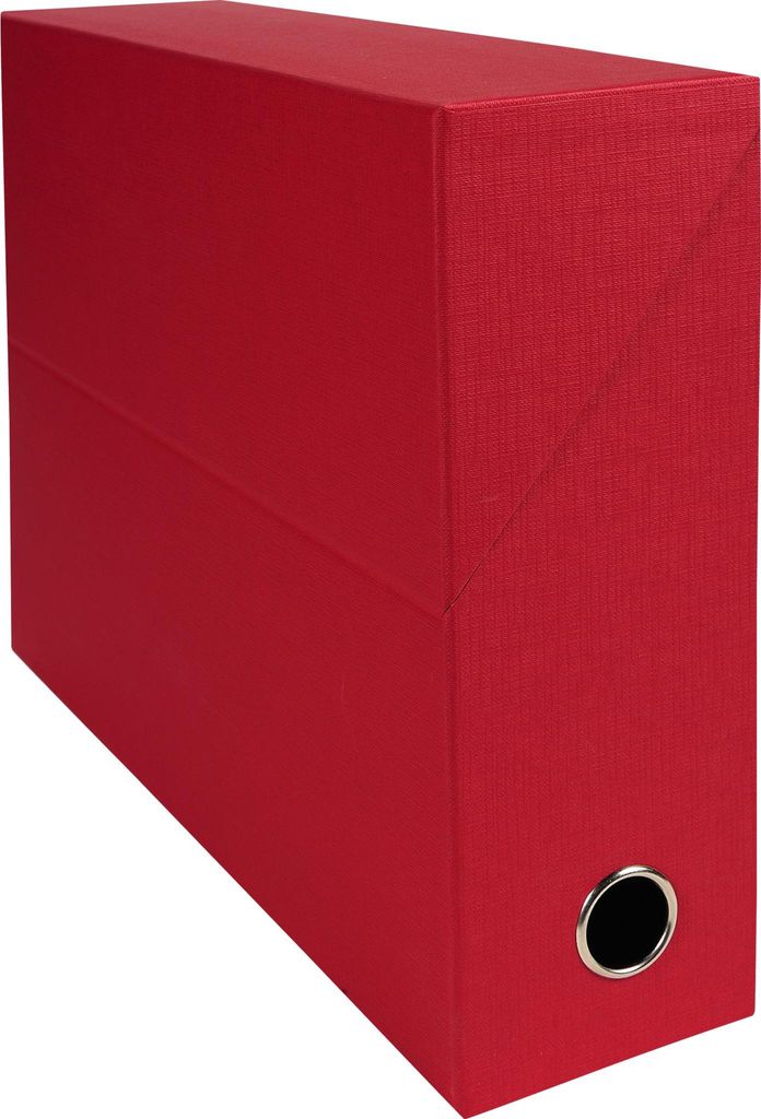 Exacompta 5x Transferbox Rücken 90mm gerilltes Papier - Rot - 89525E