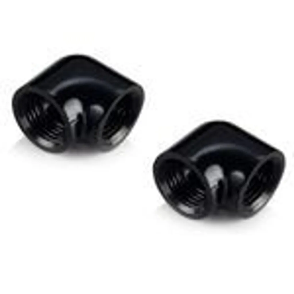Raccord coudé 90 degrés G1/4 pour watercooling Bitspower Touchaqua noir x2