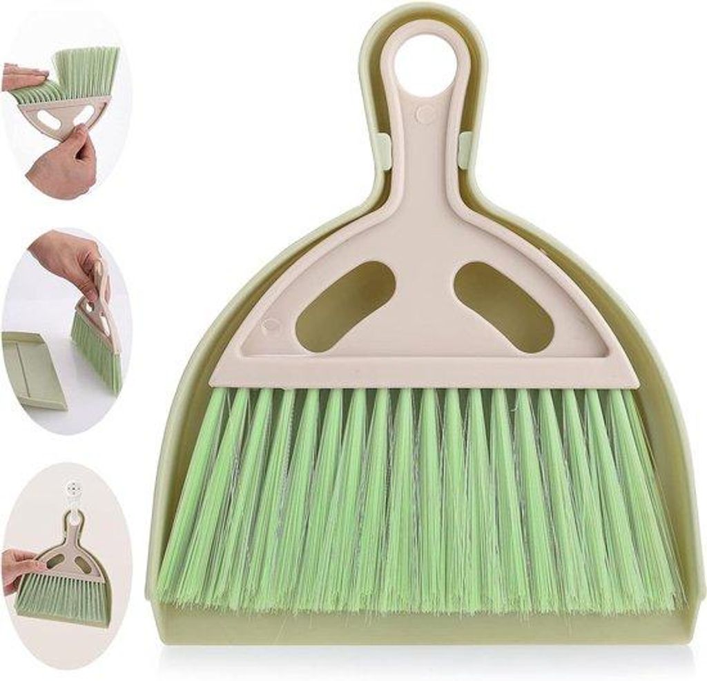 Mini-Staubsaugerset mit Griff - Handlicher Mini-Tischstaubsauger für den Esszimmertisch - Platte mit weichen Borsten