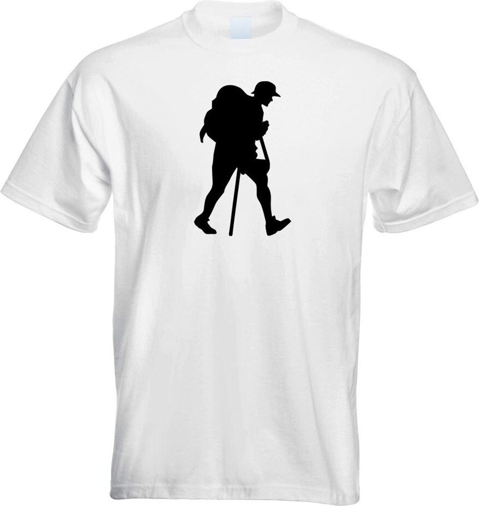 Kiwistar - T-Shirt - Weiss - Wandern Trekking Figur Motiv Bedruckt Funshirt Design Print - mit Motiv Bedruckt - Funshirt Design - Sport - Freizeit ...