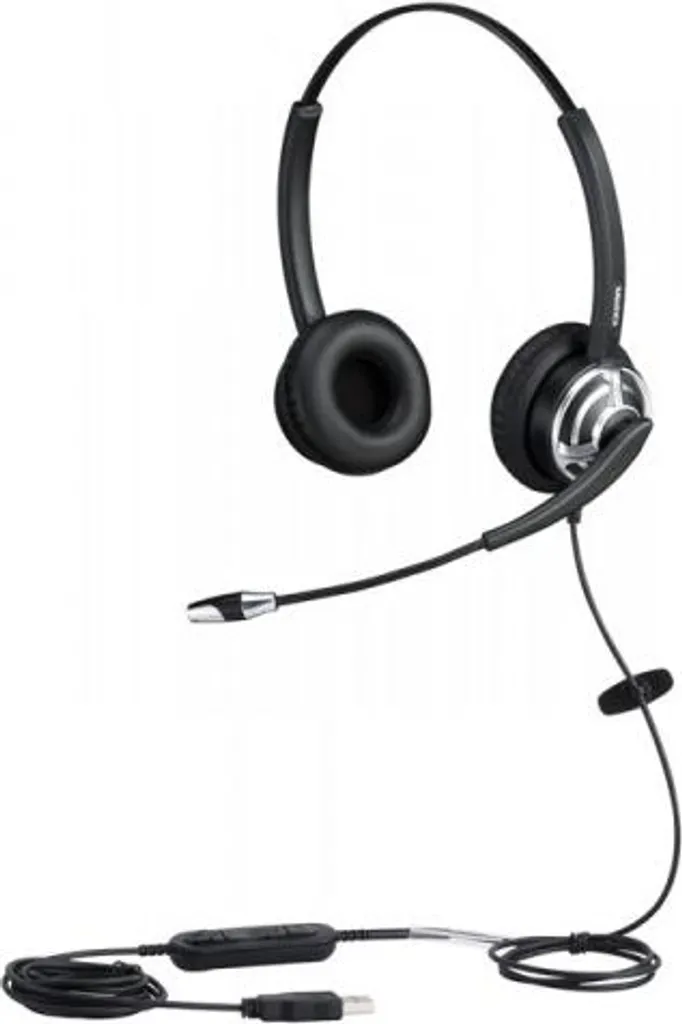 Casque filaire ALLNET 8805-8.2MS noir pour éliminer les bruits de bureau