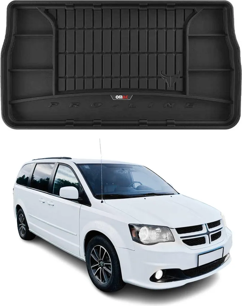 Tappeto Baule 3D per Dodge Grand Caravan/Voyager 2008-2020 OMAC TPE