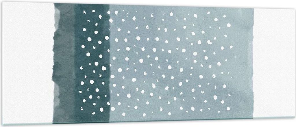 Bilder auf glas - Einteilig - Aquarell Modern Blau - 140x50cm - Glasbilder - Wandbilder - Bilder - zum Aufhängen bereit - Wanddekoration aus Glas ...