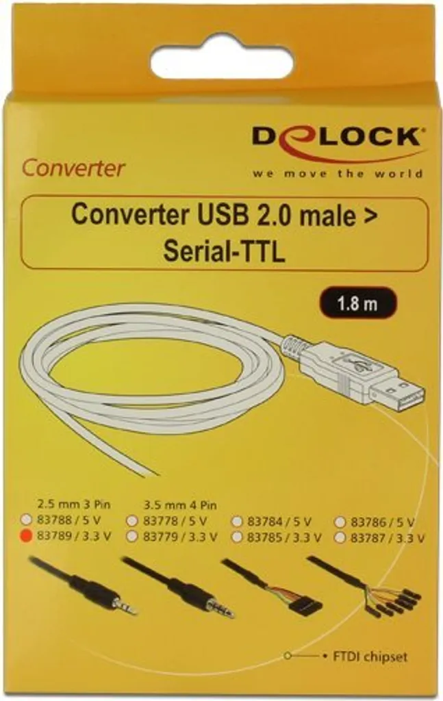 Cavo USB Seriale TTL 3,3V con Jack 2,5mm 3 Pin - Programmazione Professionale
