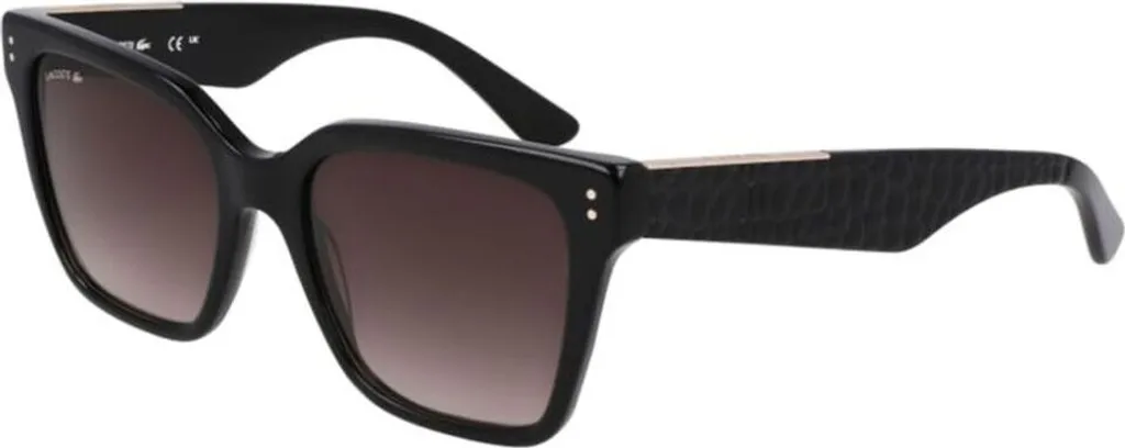 Lunettes de soleil pour femmes Lacoste L6022S monture noire rectangulaire
