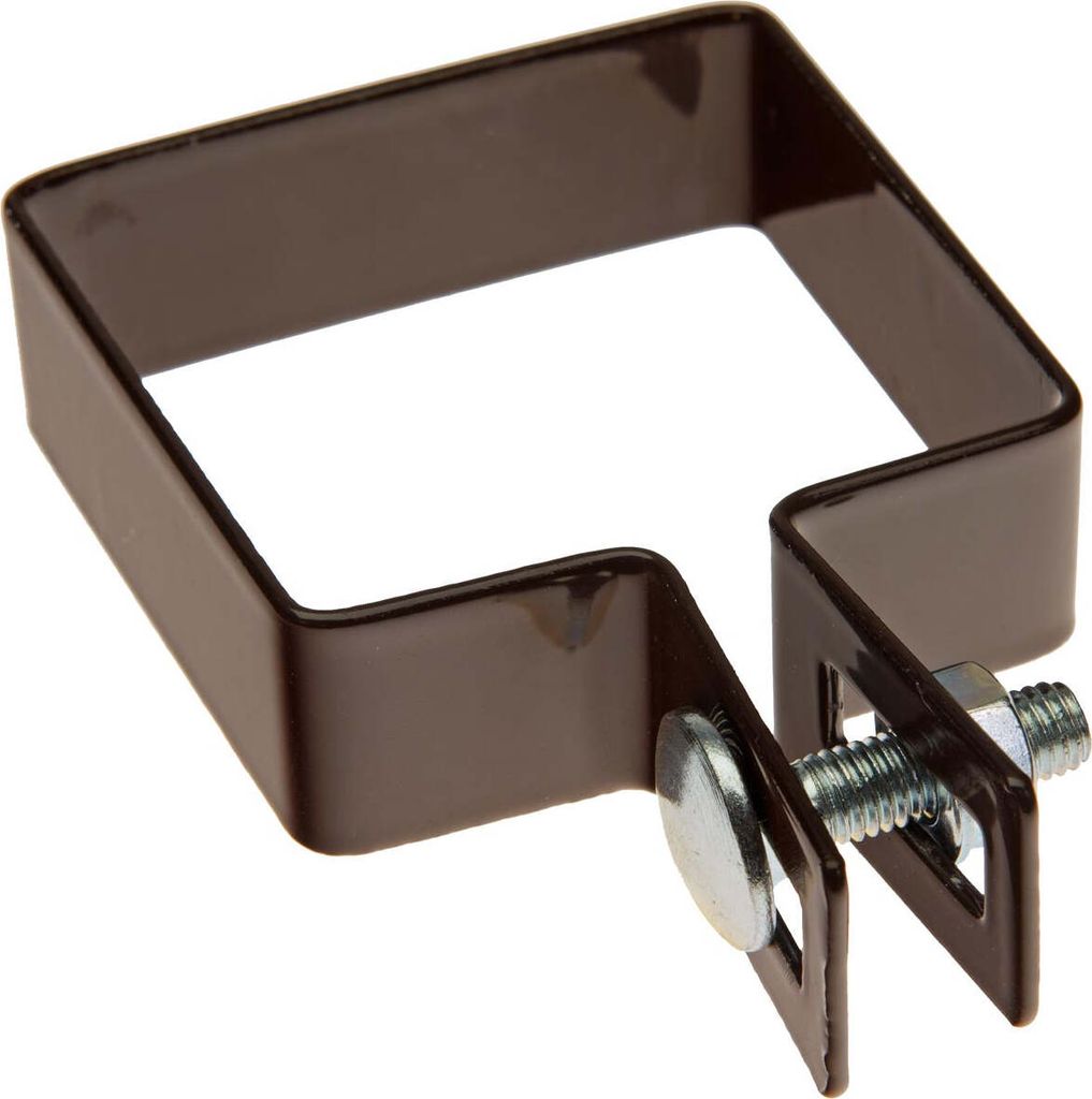 Strebenschelle 7 x 7cm eckig für Pfosten – braun / 1 Stück Produktbild 